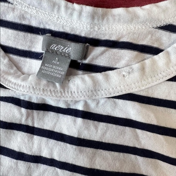 Aerie Navy + White Striped Muscle Tank Size Small - Picture 9 of 10